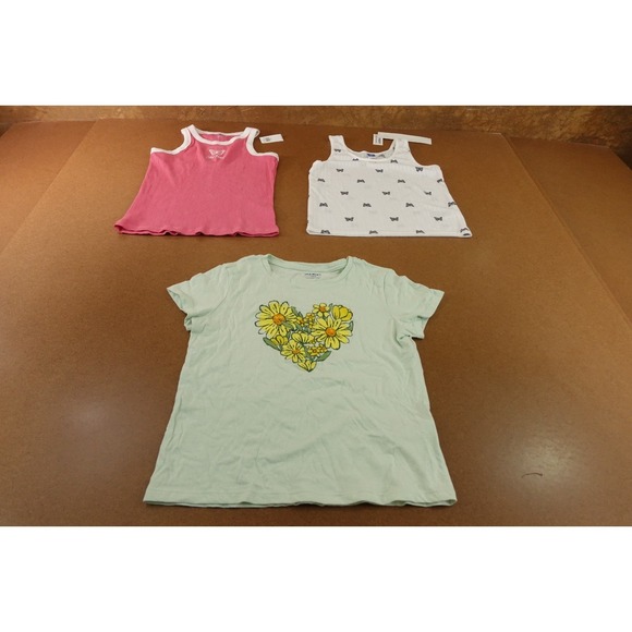 Old Navy Other - Old Navy Girls Size Large (10-12) Colorful Printed Tank Top & Tee 3 Pieces NWT